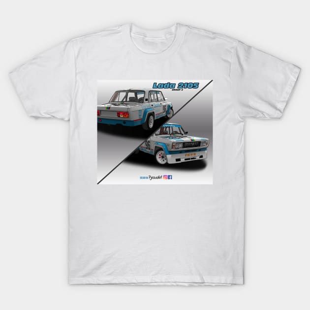 Lada 2105 Group 2 T-Shirt by PjesusArt